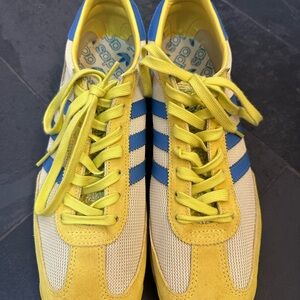Adidas Men's Yellow and Blue SL ‘72 Sneakers
